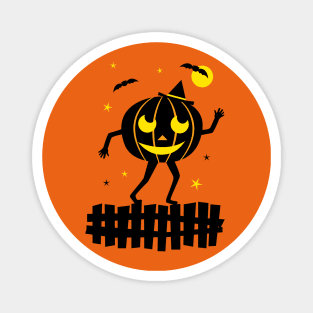 Halloween Cute Retro Vintage Jack O Lantern Pumpkin Magnet